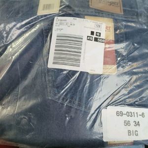 Wrangler Men's Big & Tall Rugged Wear Relaxed Fit  56 Waist 34 Long